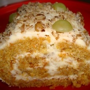 Морковный воздушный рулет.