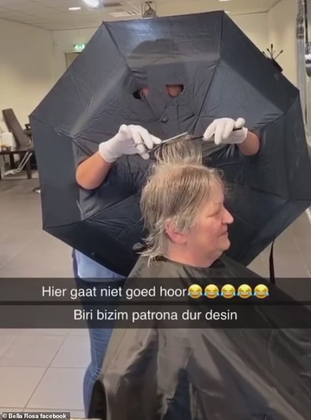 Лайфхак от парикмахера из Нидерландов: зачем нужен зонтик, если надо подстричь клиента?