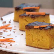 Морковный пирог с шоколадной глазурью