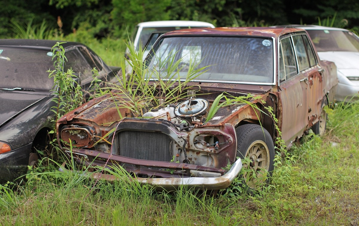 Поле в Японии, заполненное легендарными JDM автомобилями (от Skyline до Datsun) Mazda, странных, время, назад, автомобилей, старых, стали, здесь, кузова Они, гнитьА, собранные, оставили, выпотрошили, после, задачу, выполнили, люблю, двигателя, части, третьих —