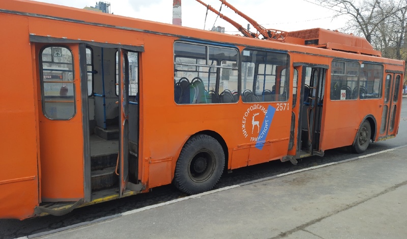 Два троллейбуса приостановили работу из-за аварии в Нижнем Новгороде