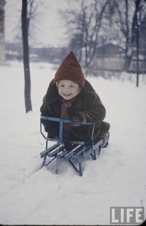 Московские дети зимой 1960-го года История,общество