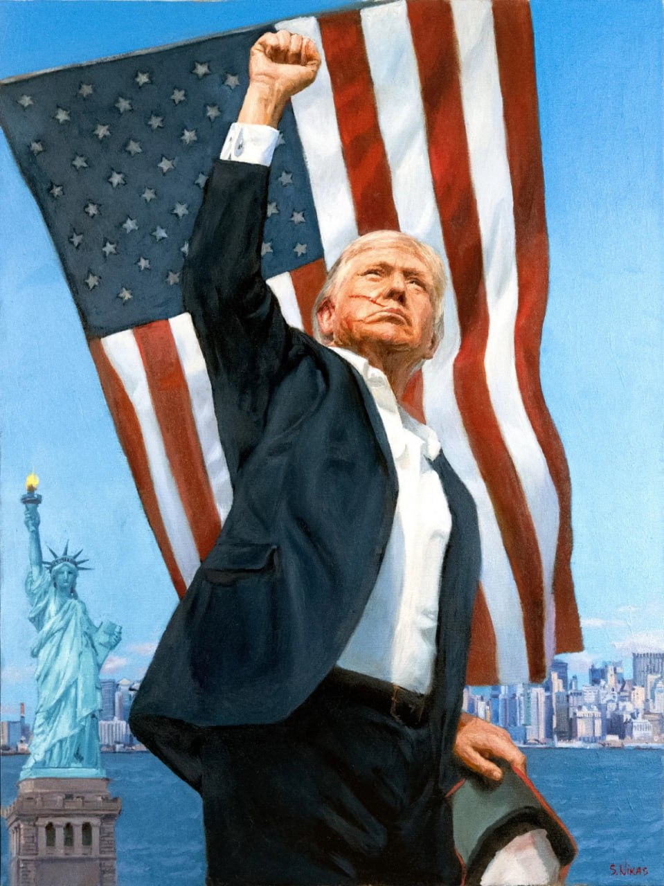 Портрет президента Трампа. Художник Никас Сафронов 
