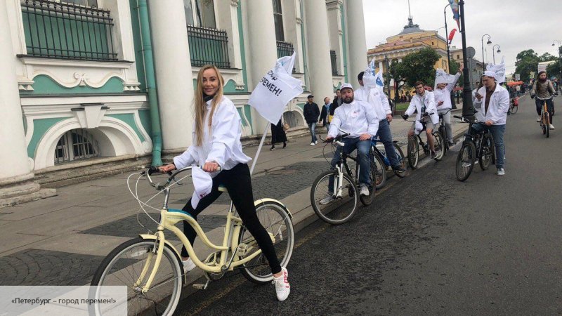  Активисты движения «Петербург – город перемен!» приняли участие в «Большом велопараде –2019»