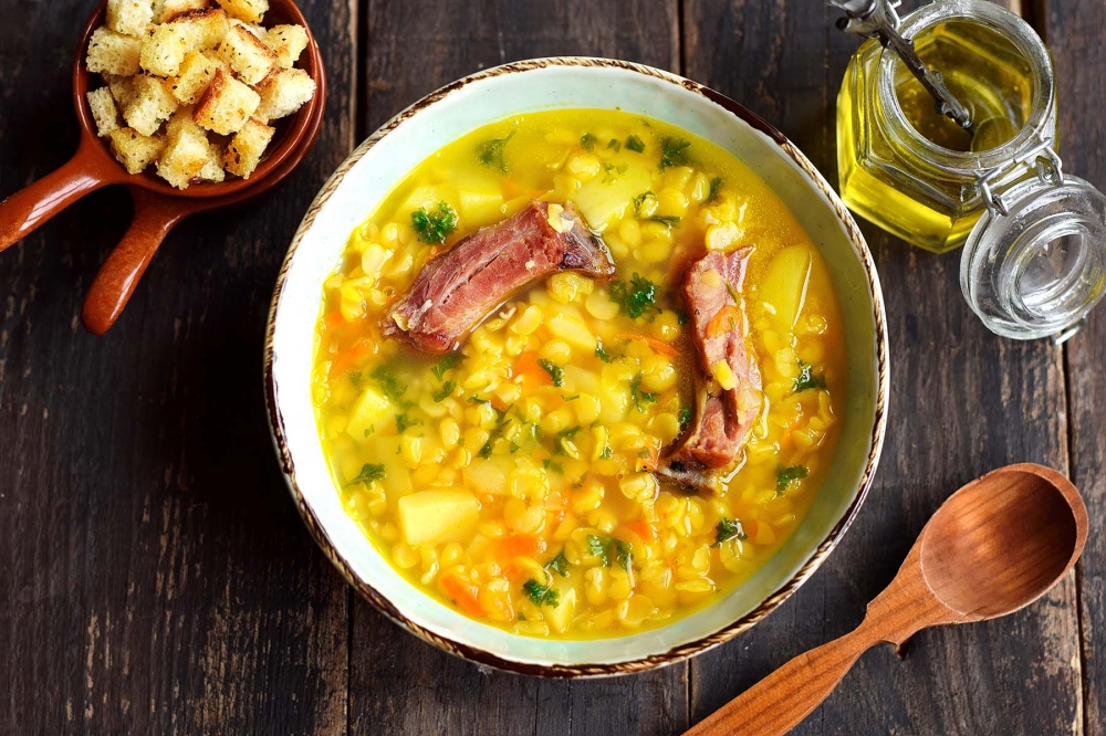 Гороховый суп в мультиварке