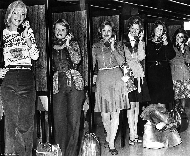 Участницы конкурса красоты "Мисс Австралия" 1975 года. Десятилетие всемирно известно как "золотой век" конкурсов красоты. 70-е, 70-е девушки, австралия, винтаж, история, редкие фото, ретро, фото
