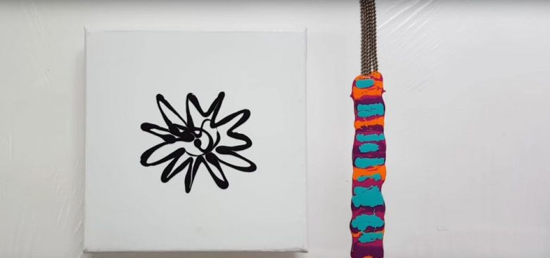 Необычная техника рисования с помощью цепочки вдохновляемся,рисование