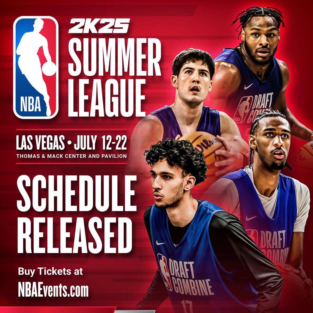 Летняя лига НБА пройдет с 12 по 22 июля в Лас-Вегасе