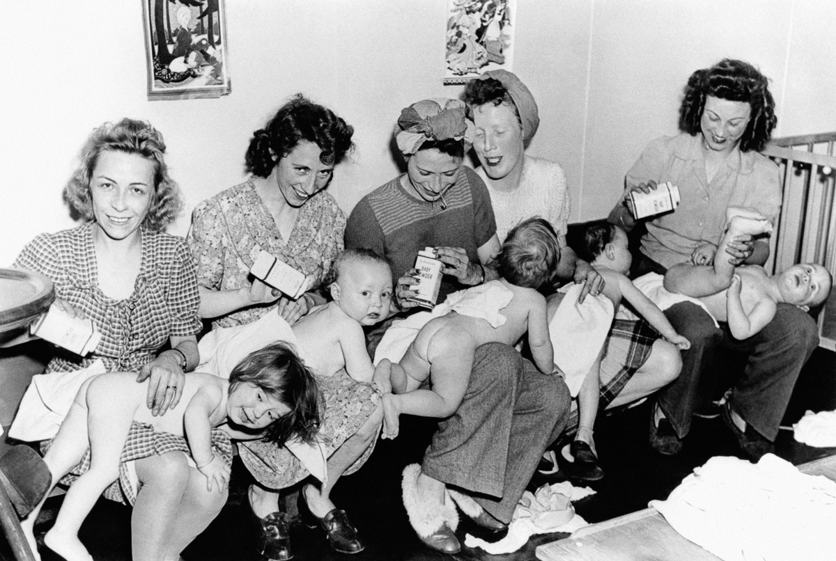 Прорвало: исторические снимки беби-бума в США