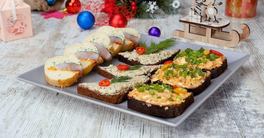 Праздничные закуски для Рождественского стола: яркие и простые