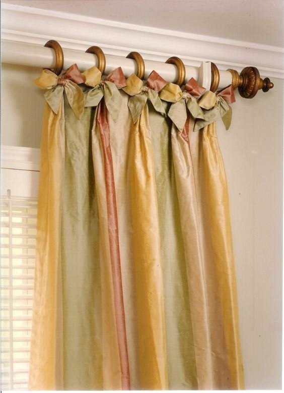 Интересные варианты крепления штор к карнизу Интересные варианты крепления штор к карнизу handmake