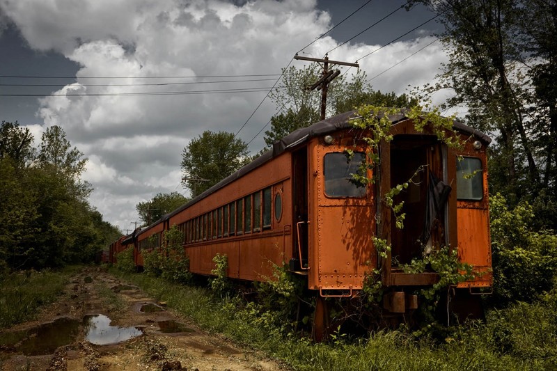 Брошенные поезда железная дорога, заброшенное, поезд, рельсы, эстетика