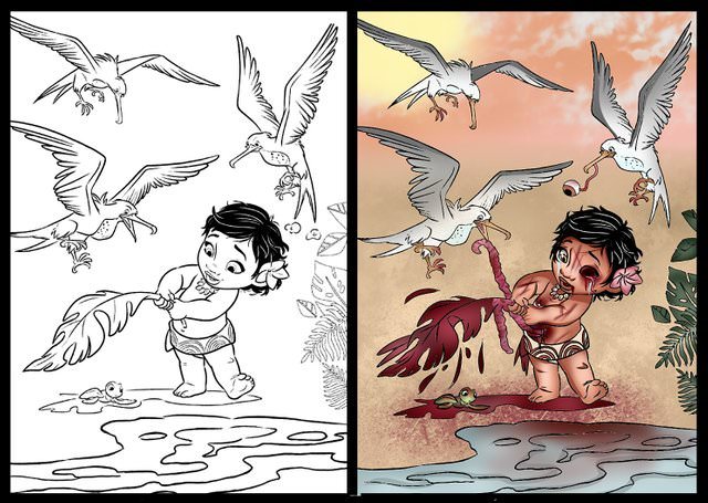 Почему не стоит доверять детские раскраски Папе 