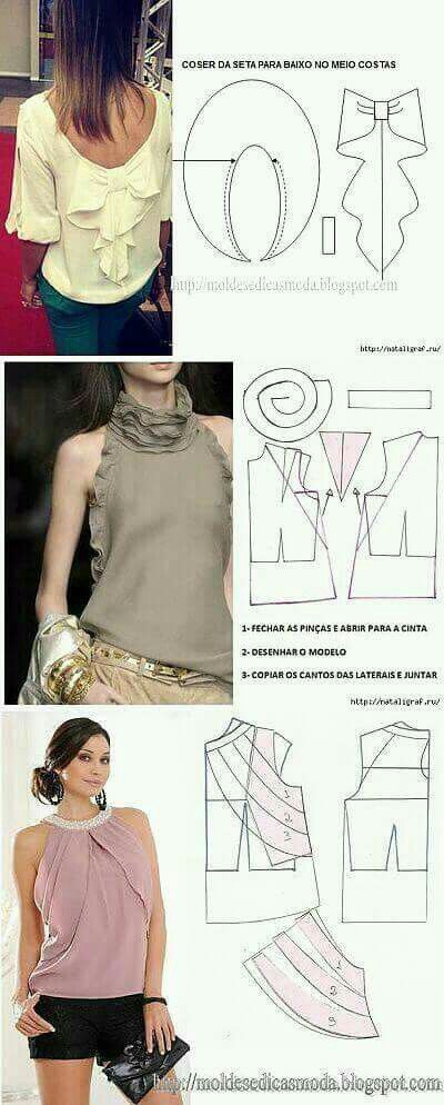 Выкройки блузок на все случаи жизни Выкройки блузок на все случаи жизни выкройки блузок