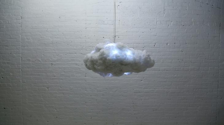 Необычная лампа-облако своими руками