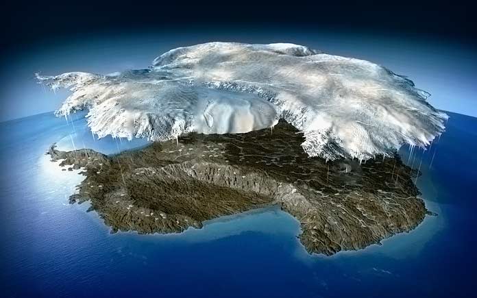 Антарктида - самый высокий материк Земли