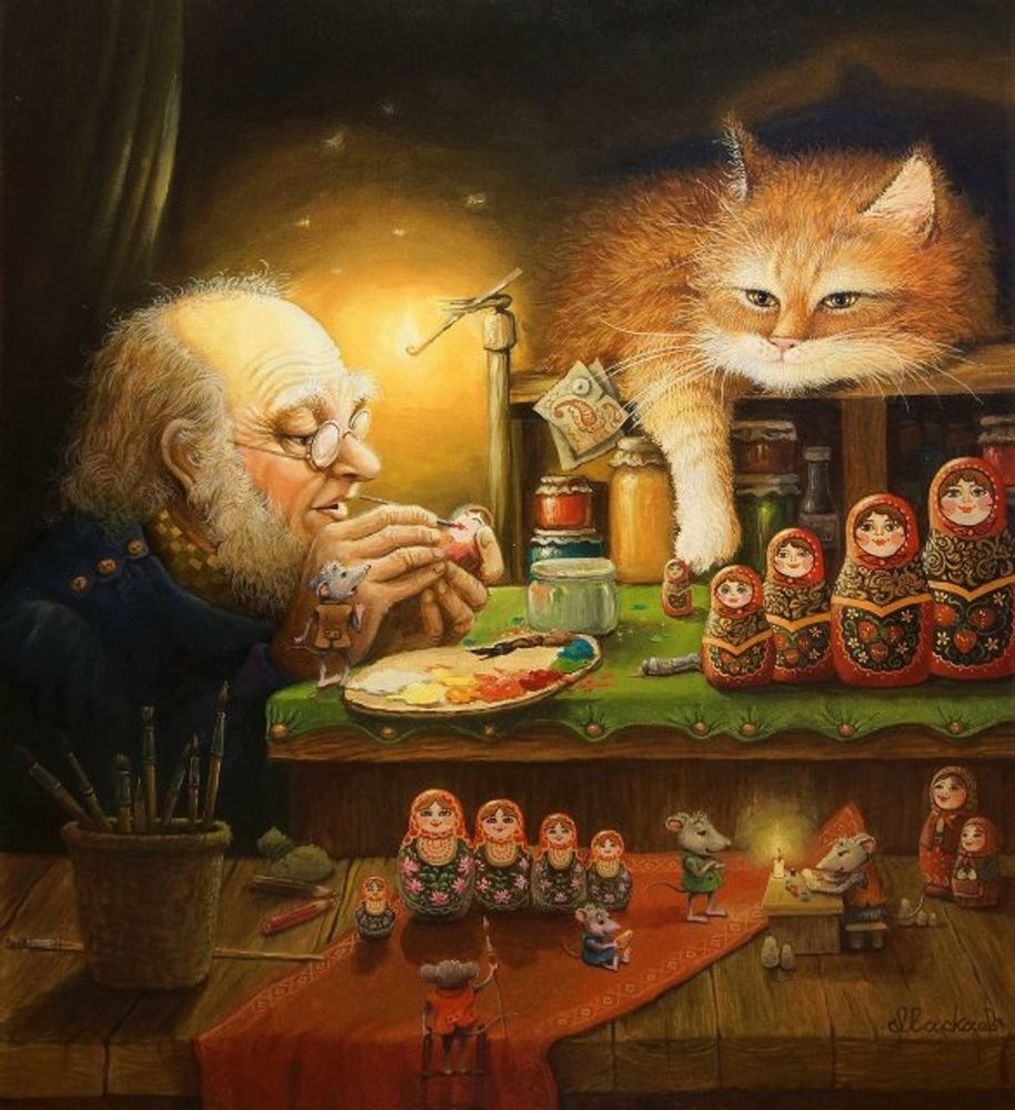Кошачьи сказки художника Александра Маскаева, фото № 10