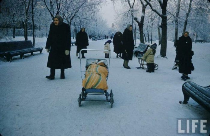 Московские дети зимой 1960-го года История,общество