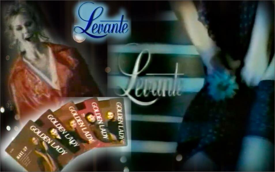 Коллаж автора, фрагменты рекламы «Levante» и «Golden Lady» 
