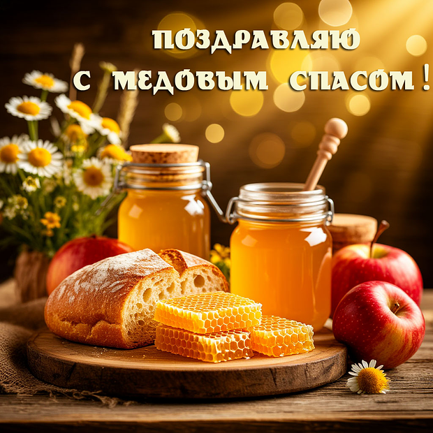 Красивая картинка на Медовый Спас

