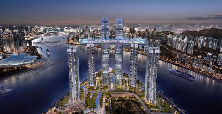 В Китае построили первый в мире «горизонтальный небоскреб»