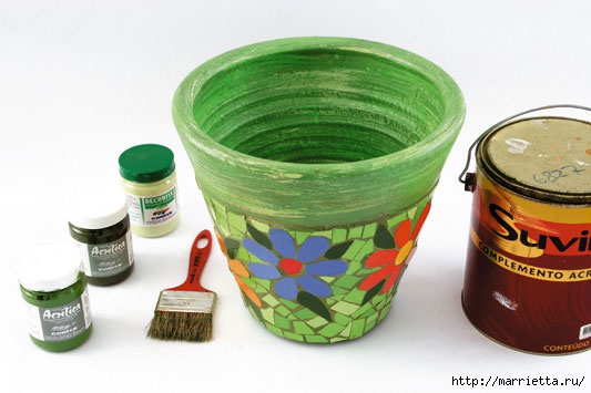 Вы еще не украсили свои цветочные горшки мозаикой? Вы еще не украсили свои цветочные горшки мозаикой? вдохновение