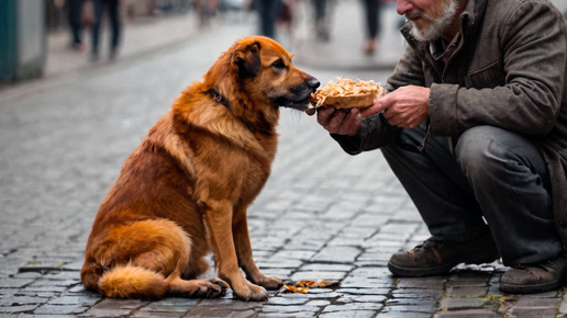 Бомж и Манечка
