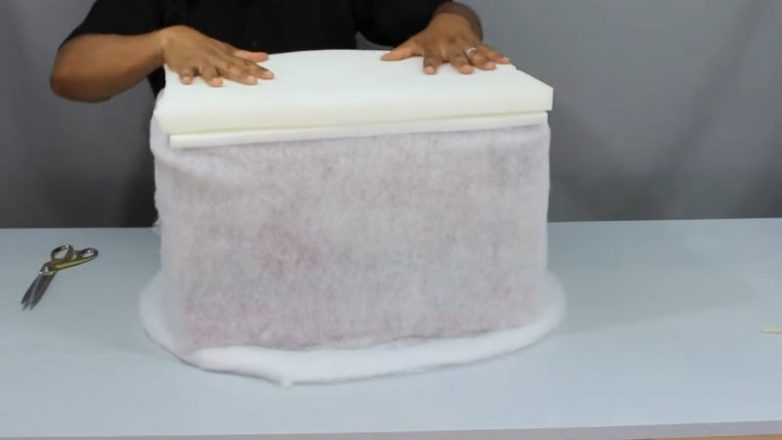 Прочный и красивый пуф из простых материалов Мебель,пуф,сделай сам