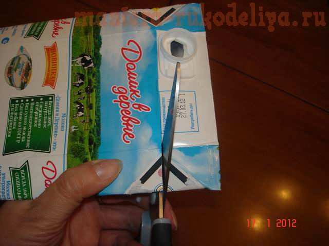 Ваза из тетрапаков: мастер-класс ваза