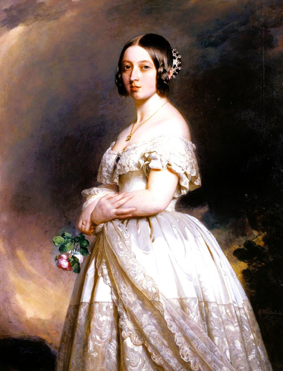 «Королева Англии Виктория», худ. Франц Винтерхальтер, 1842 год