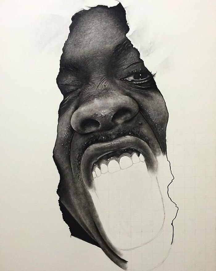 "Дать волю 1", 2015 искусство, карандаш, картина, нигерия, портрет, реализм, художник