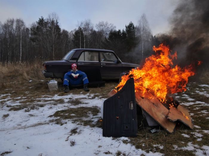Радикальное решение по облегчению автомобиля. | Фото: drom.ru.