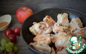 Курица с виноградом и яблоками ингредиенты