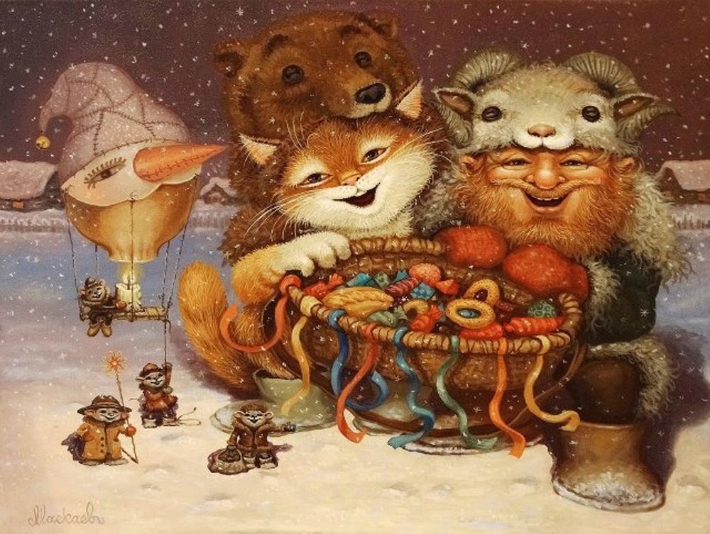 Кошачьи сказки художника Александра Маскаева, фото № 25