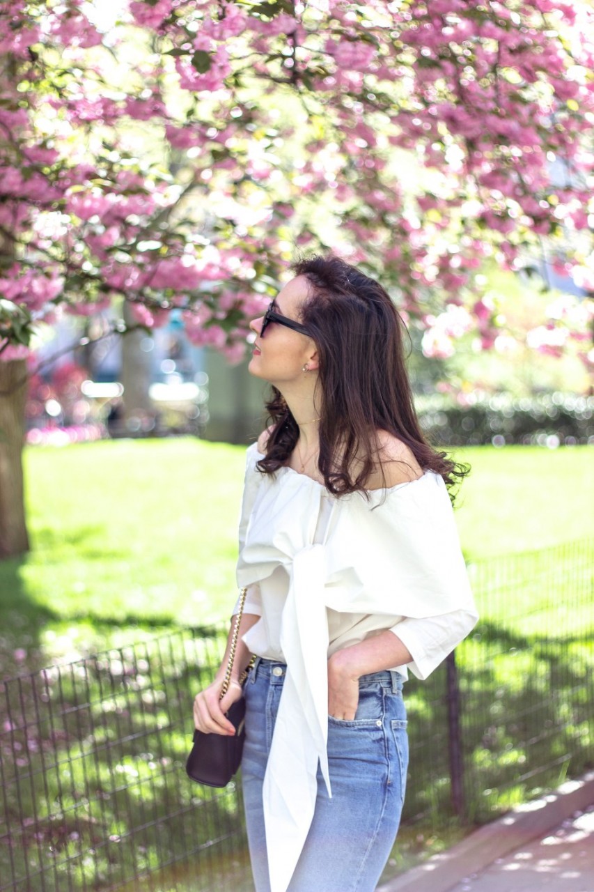 NYC Blogger: Off The Shoulder White Top 3
