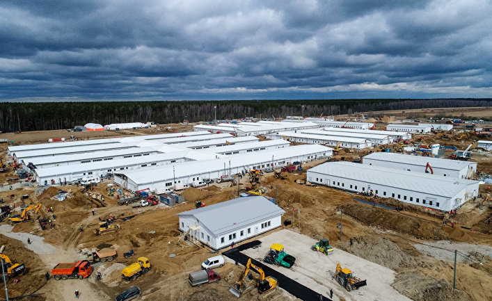 Le Figaro : в Москве полным ходом идет строительство нового инфекционного центра для лечения больных с Covid-2019