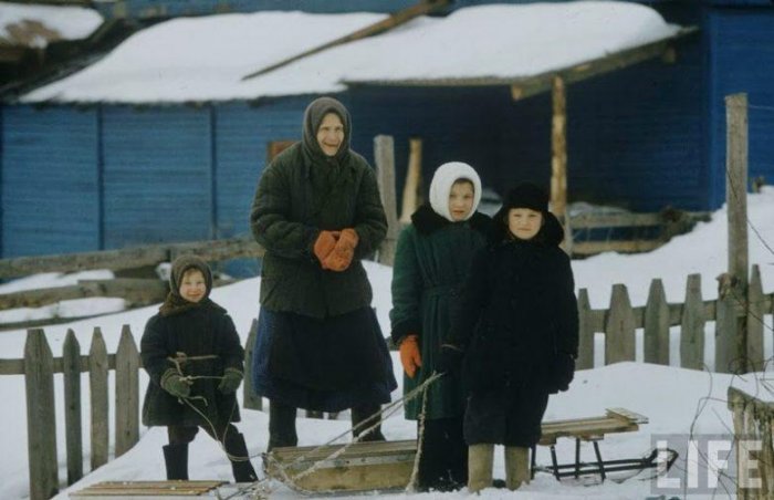 Московские дети зимой 1960-го года История,общество