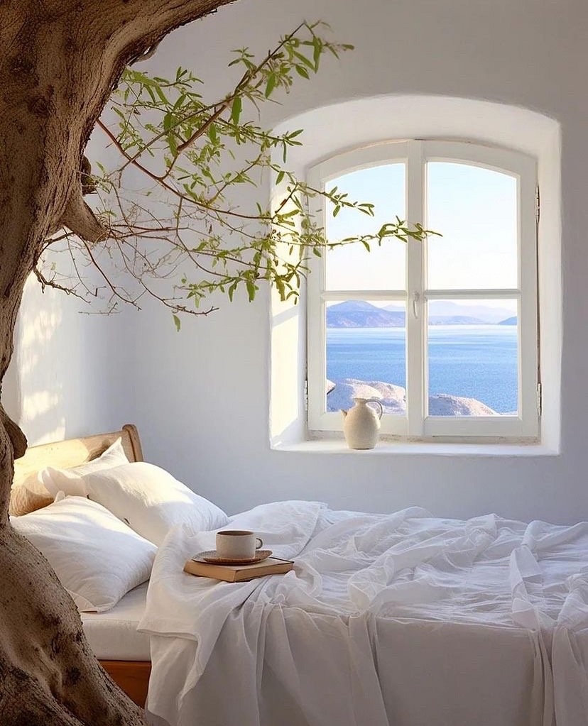 Вилла на пляже Крита, построенная вокруг древнего дерева 