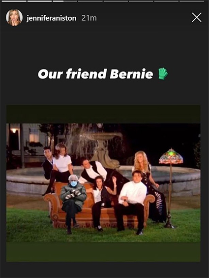 Шэрон Стоун, Дженнифер Энистон, Сара Джессика Паркер присоединились к флешмобу с мемами про Берни Сандерса Хроника