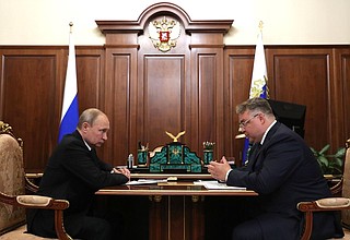 С губернатором Ставропольского края Владимиром Владимировым.