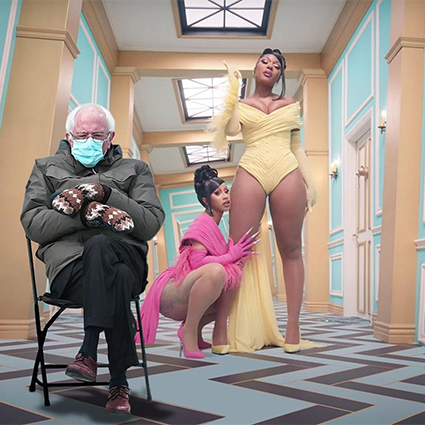 Шэрон Стоун, Дженнифер Энистон, Сара Джессика Паркер присоединились к флешмобу с мемами про Берни Сандерса Хроника