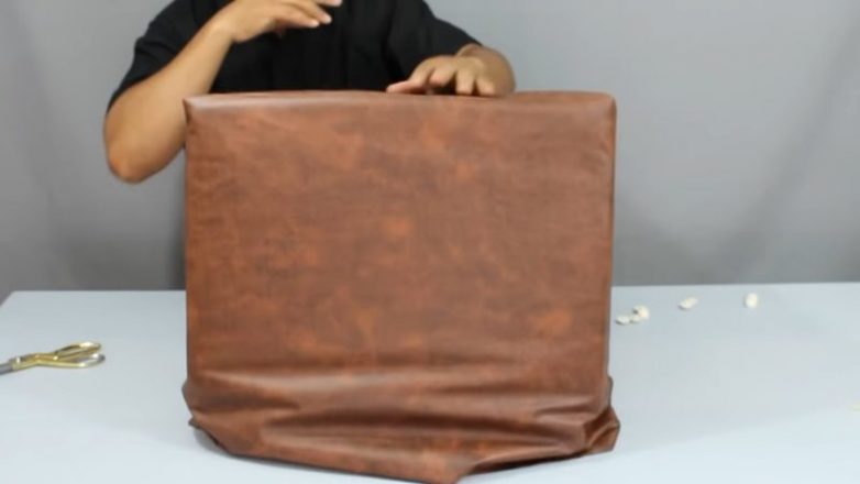 Прочный и красивый пуф из простых материалов Мебель,пуф,сделай сам