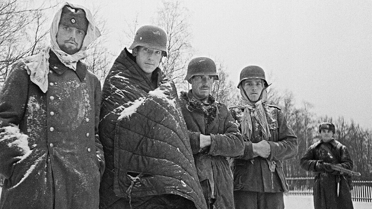 Пленные немцы под Москвой, декабрь 1941 года. Анатолий Гаранин/Sputnik