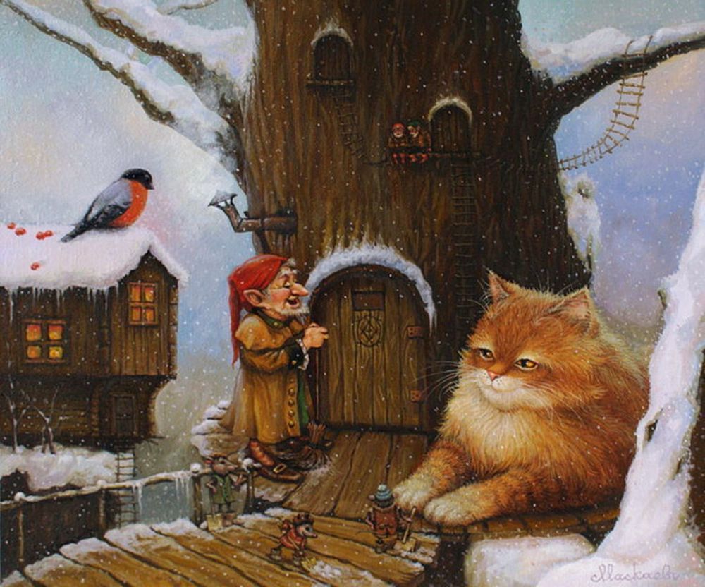 Кошачьи сказки художника Александра Маскаева, фото № 44