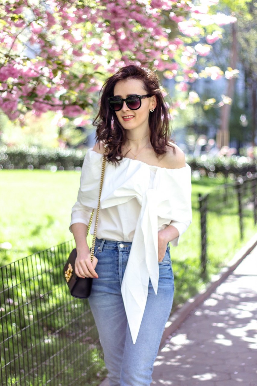 NYC Blogger: Off The Shoulder White Top 6