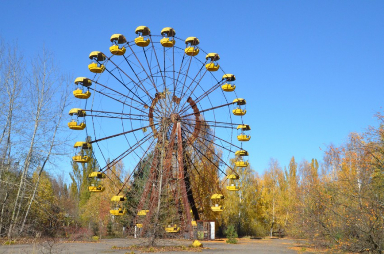 Фотографии колеса обозрения в чернобыле