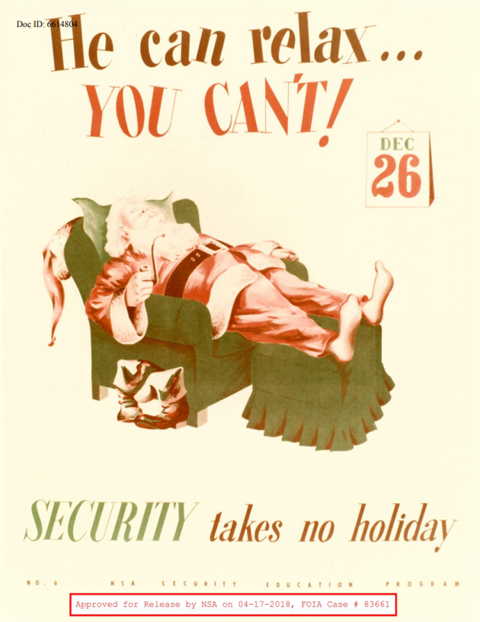  Агентство безопасности США показало секретные плакаты времен холодной войны 