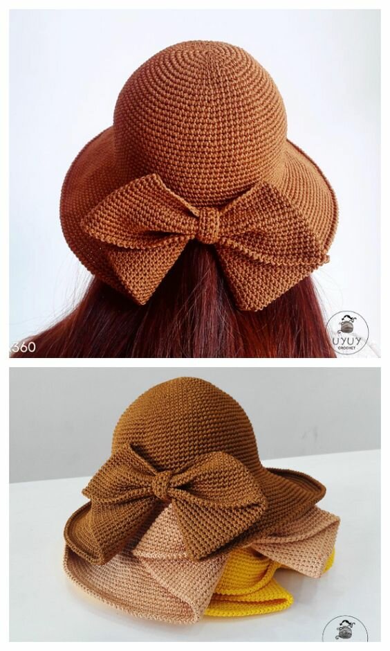 Летние шляпки, связанные крючком. 3 любопытных идеи со схемой вязания - стильно, красиво и просто вязание,мода,одежда