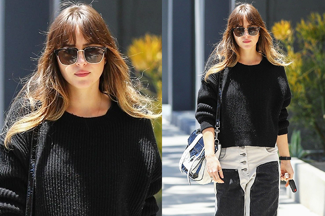 Уличный стиль знаменитости: Дакота Джонсон в casual-образе в Лос-Анджелесе