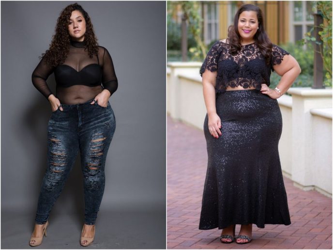 Явный перебор - так на пышках выглядят наряды, предназначенные для стройняшек